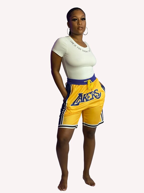 women's laker shorts