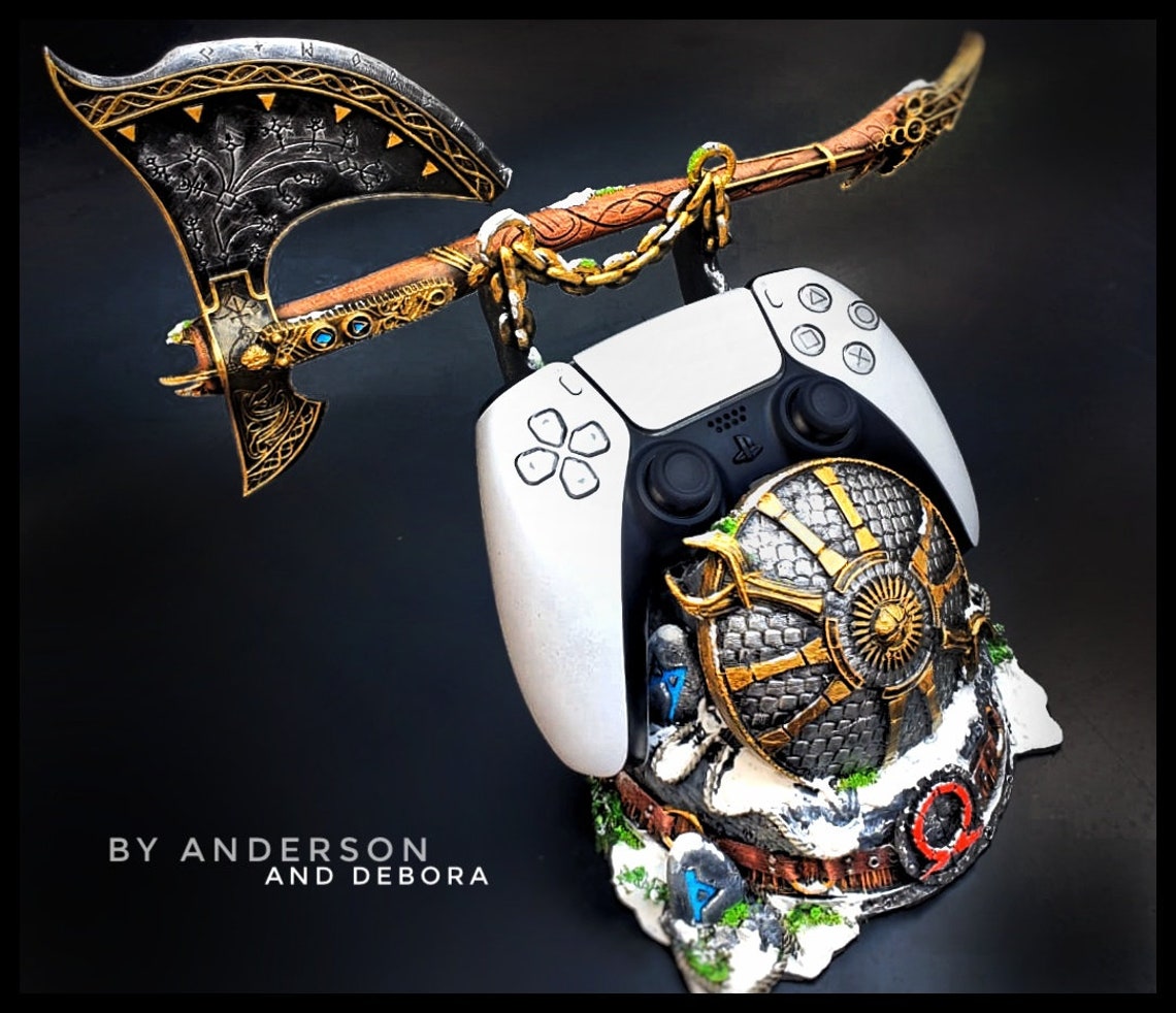 God of War controller stand ps5 and ps4 RARE LIMITED EDITION Etsy