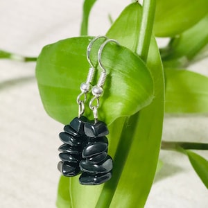 Hematite crystal earrings