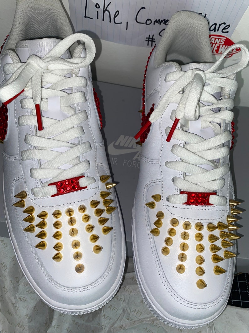 red bottom air force 1s