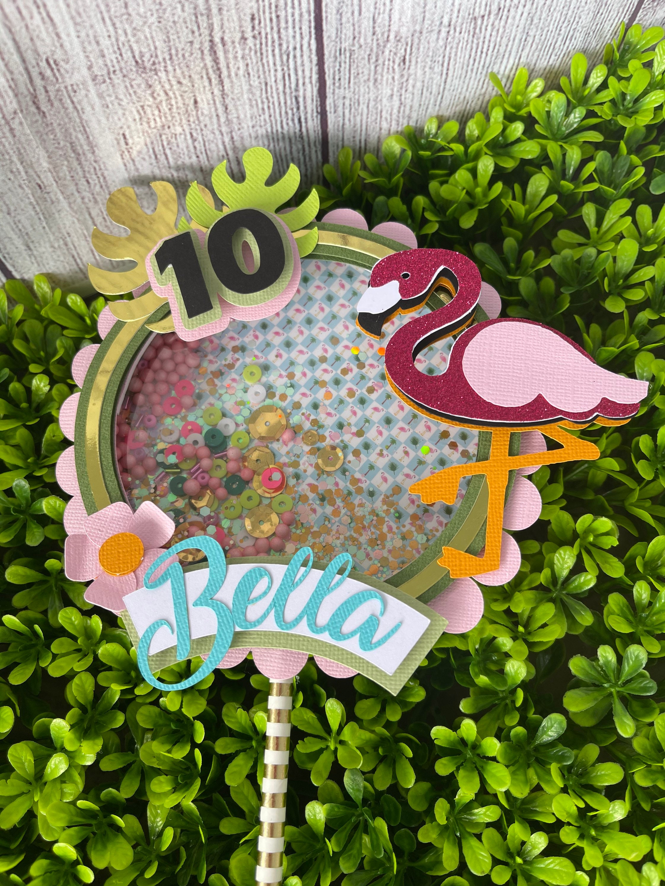 Flamingo Cake Topper Cake Topper Party Decorations Flamingo | Etsy