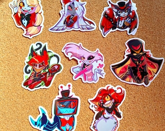 Hazbin Hotel Stickers Unholy Duo - Etsy