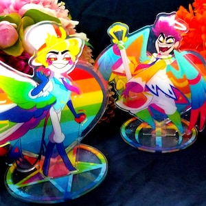 Hazbin/Helluva Pride Standees