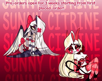 Hazbin Valentine's Pins set 2 pre-orders