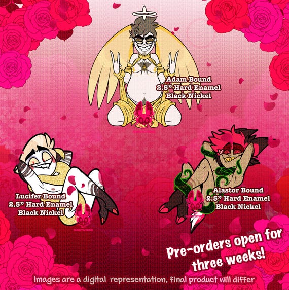 Pre-order! Hell Valentine's Pins Set 2026 - Etsy
