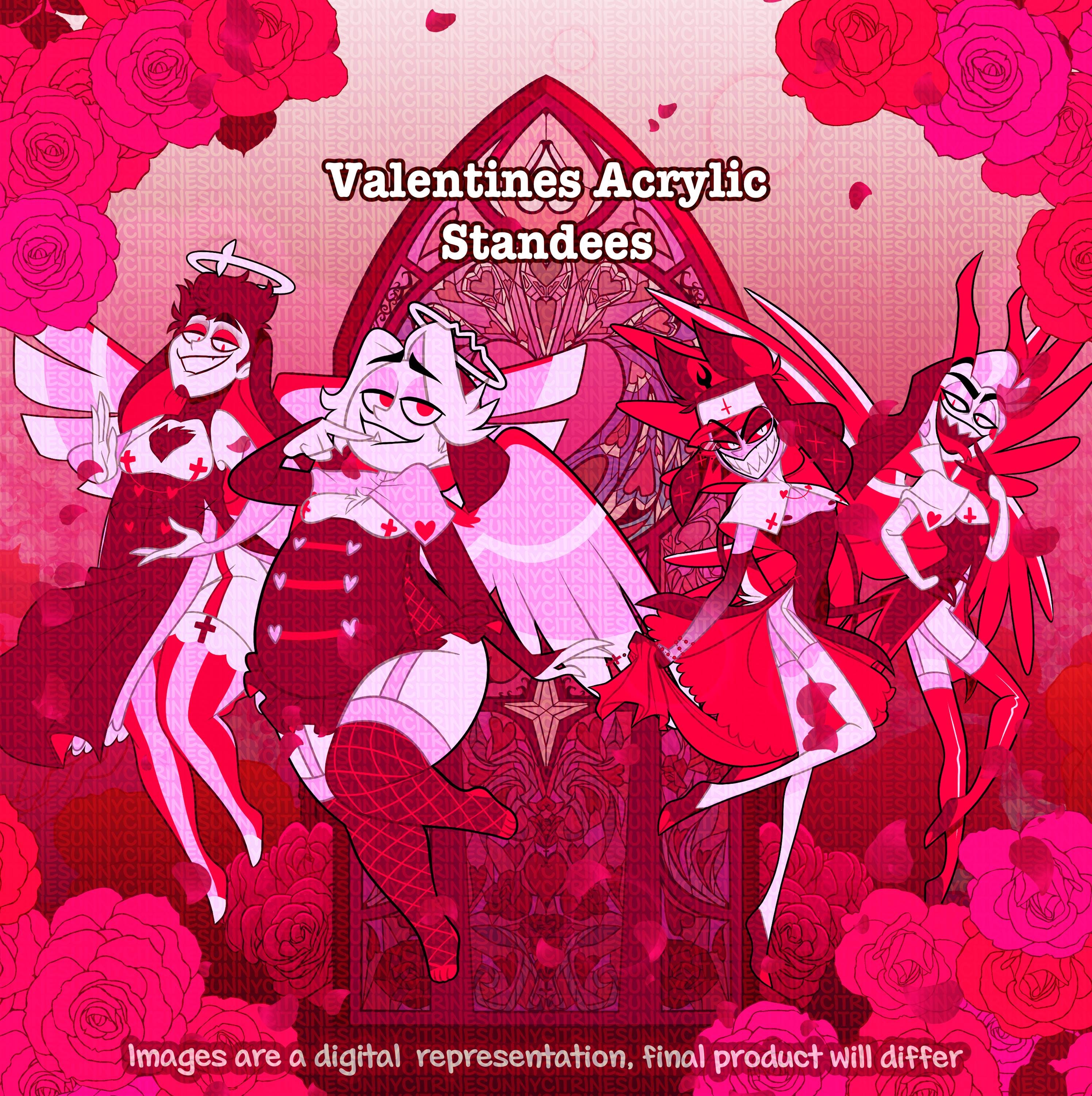 ハズビンホテル　Hazbin hotel アラスター　バレンタイン　ポスター Valentine hazbin hotel - Etsy 日本