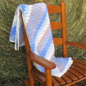 Couverture pour bébé Cosy C2C au crochet multicolore - Fait main avec amour