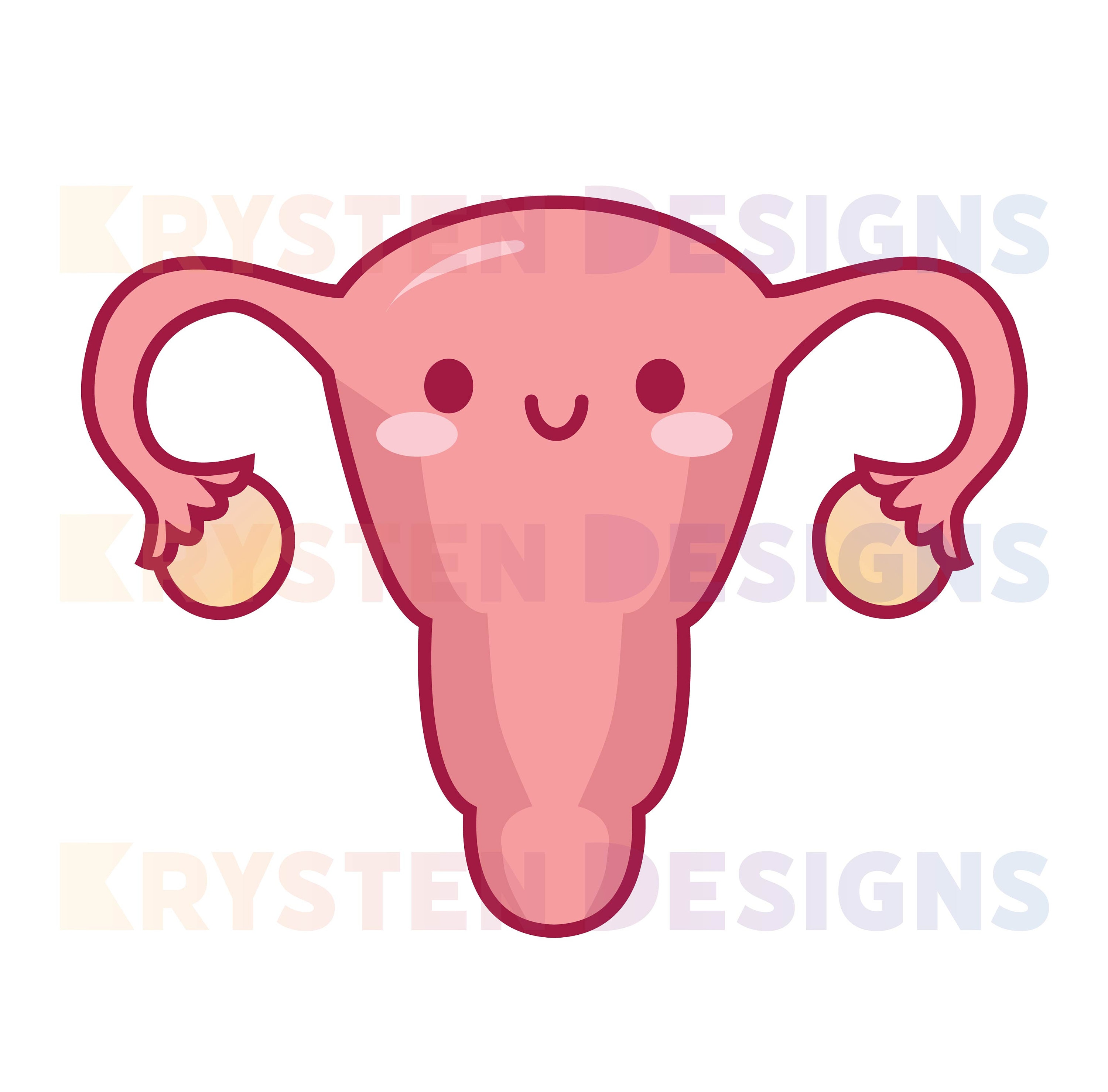 Cute Uterus Icon Digital Download PNG, SVG Etsy UK