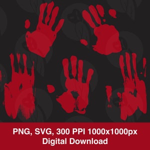Handabdrücke und Abstriche - Digitaler Download PNG, SVG