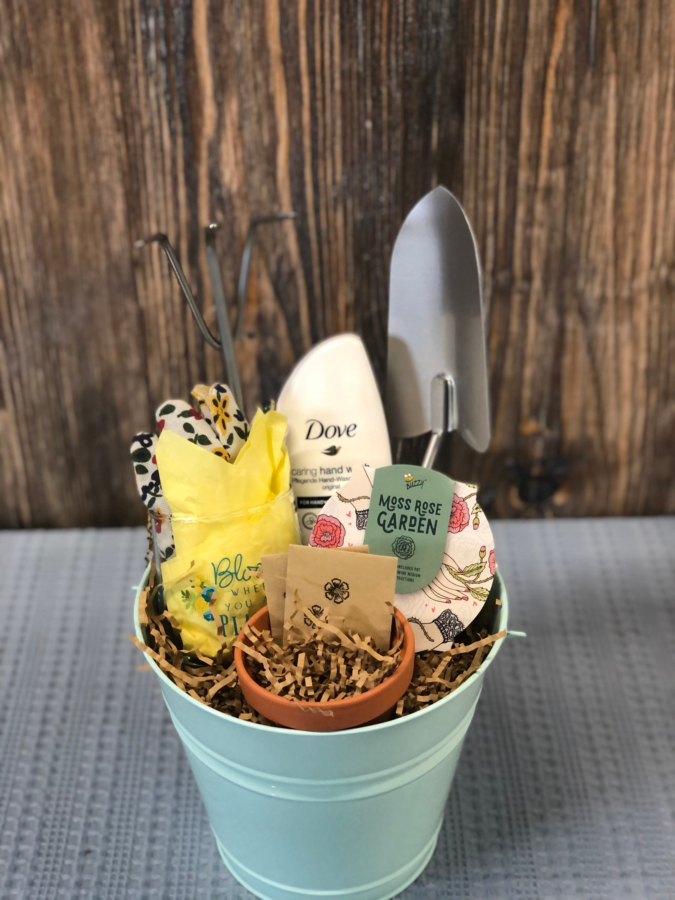 Gardening Bucket Gift Basket Mothers Day Gift Etsy