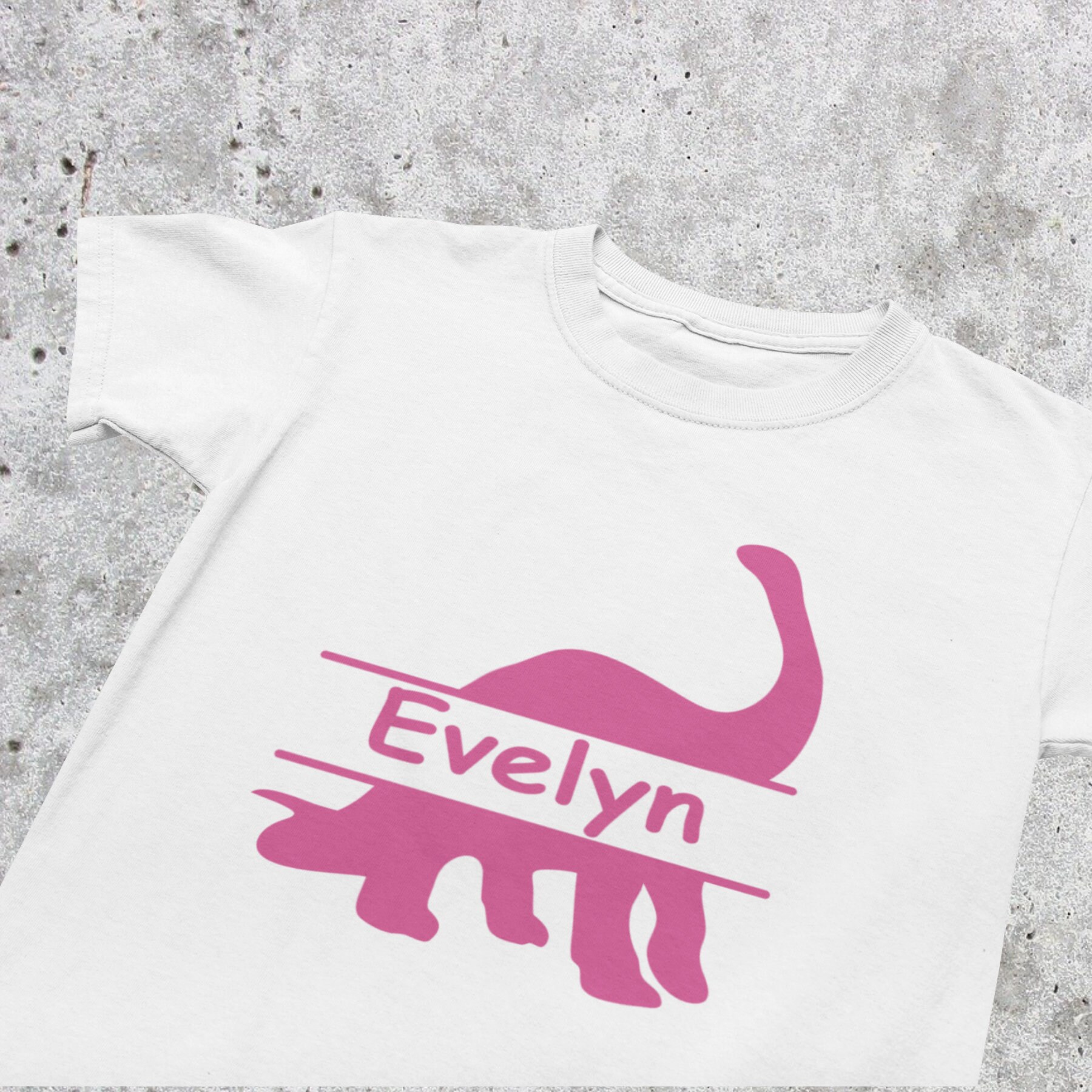 Personalised Vinyl Dinosaur Tshirt Kids Tshirt Etsy