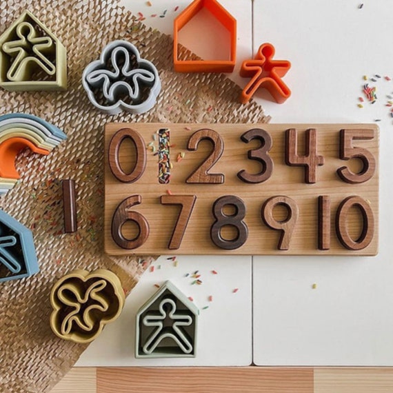 Wooden Numbers Learning Board