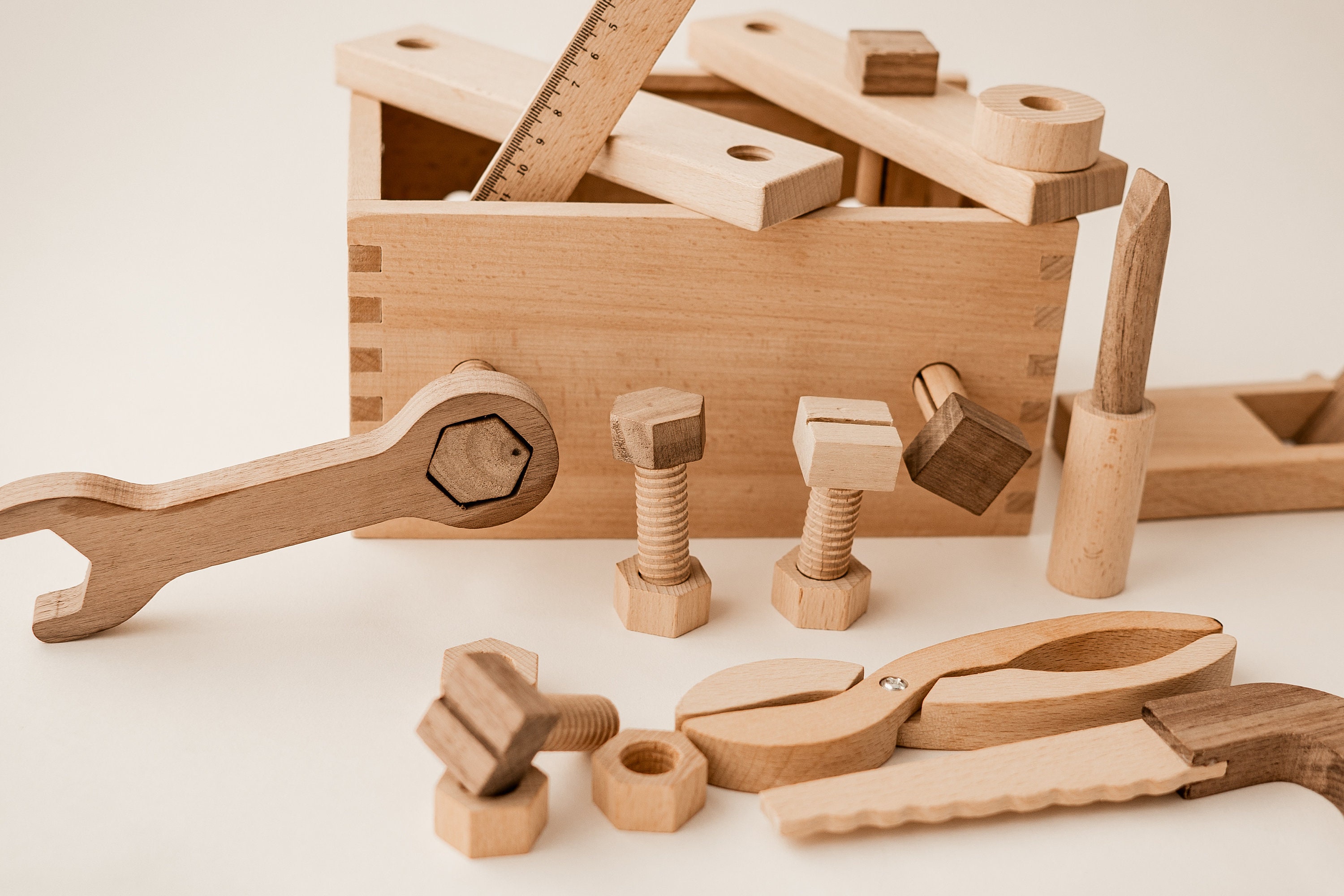 Wooden Toy Tool Box + Reviews