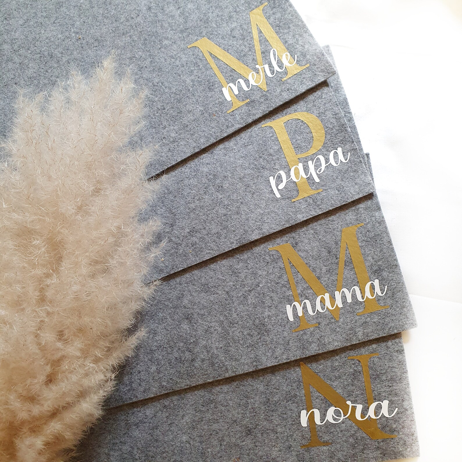 Personalized Placemats With Name, Table Coasterpersonalized, Place Set