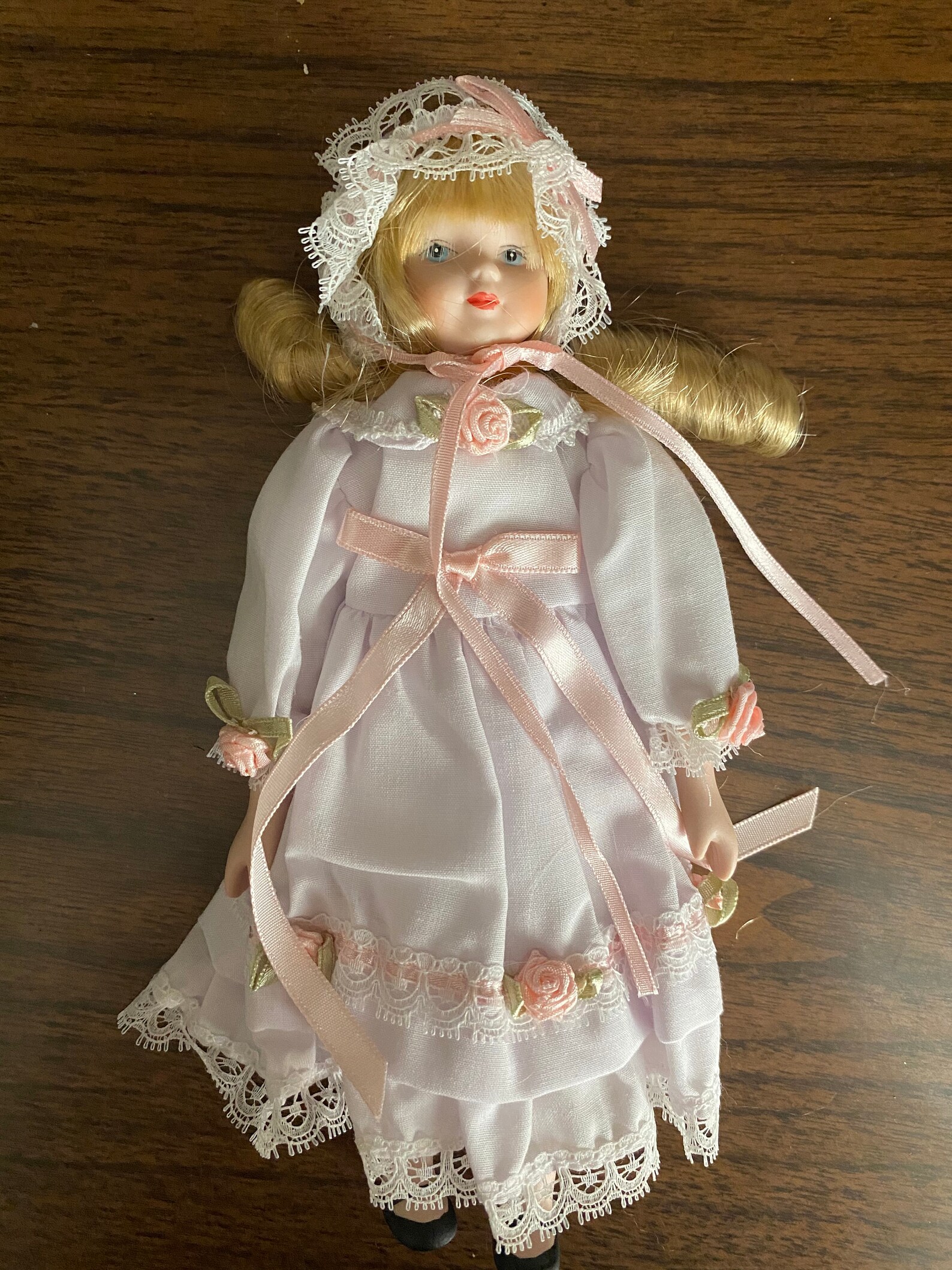 8 1/4 Blonde Porcelain Doll | Etsy