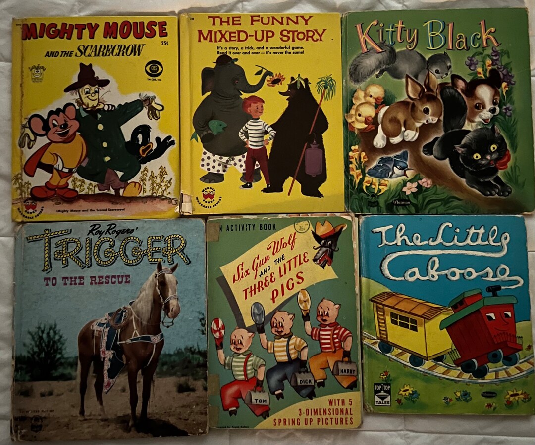 Childrens Book Lot for Crafts Scrapbooking Cozy Corner Top Etsy