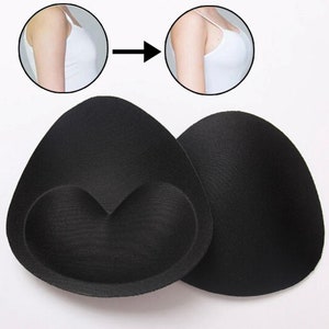 Trans Breast Pads Durable Drag Queens Breast Push Up Breast Enhancer Pads Removeable Bra Padding Inserts Swimsuit Bikini Padding & Bra image 1