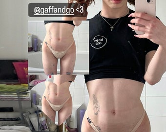 Transgender Tucking Gaff - Transgender Every day Gaff -  Trans Hiding Gaff - Trans Woman tucking gaff panty thong underwear - Gaff and Go