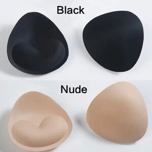 Trans Breast Pads Durable Drag Queens Breast Push Up Breast Enhancer Pads Removeable Bra Padding Inserts Swimsuit Bikini Padding & Bra image 3
