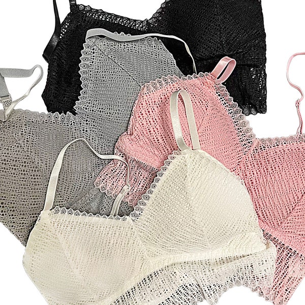 BESTSELLER Trans Bralette - Padded and Removal Pads Transgender Bralette - Bras for Trans Women - Pre-op Trans Women Bralette - Small Breast