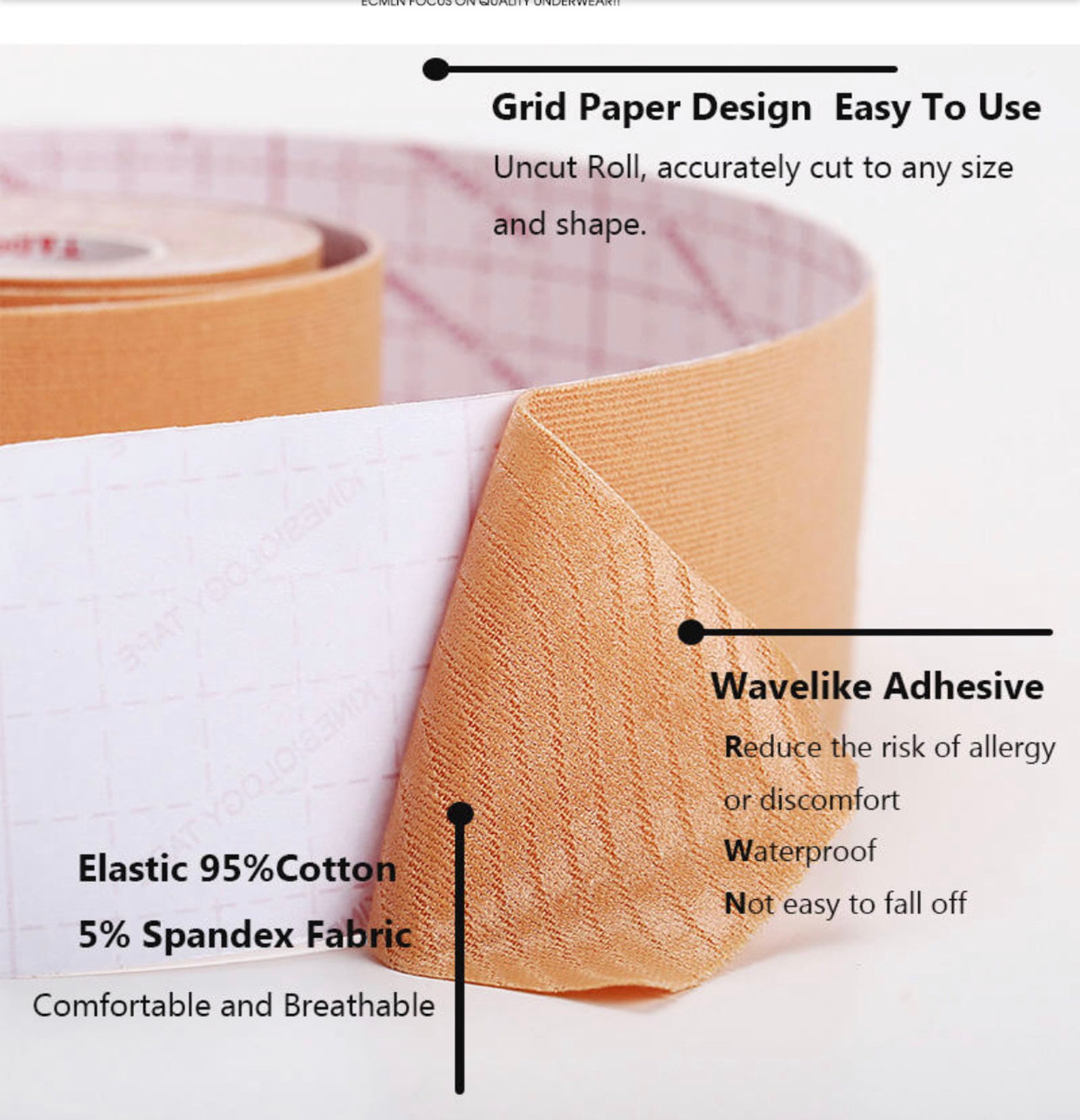 TUCKING TAPE Gaff Tape Latex Free Strong Adhesive Tape Etsy.de