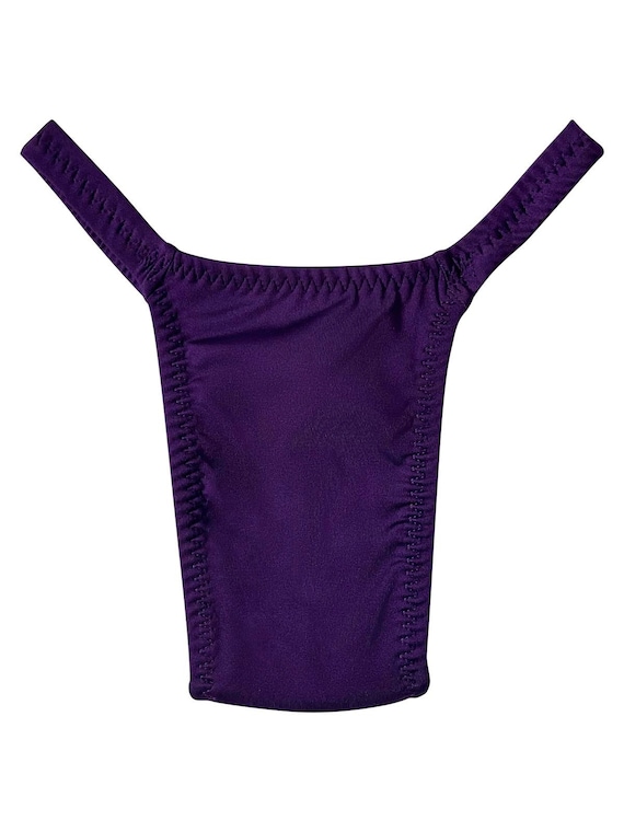 Purple Transgender Tucking Gaff Thong High Waist Tucking Gaff