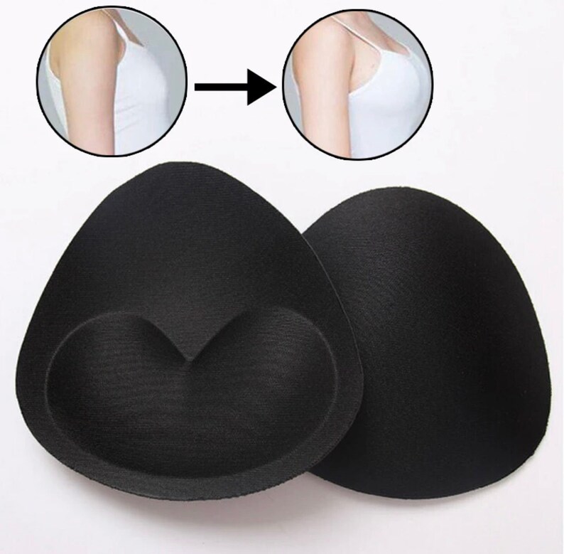 Trans Breast Pads Durable Drag Queens Breast Push Up Breast Enhancer Pads Removeable Bra Padding Inserts Swimsuit Bikini Padding & Bra image 1