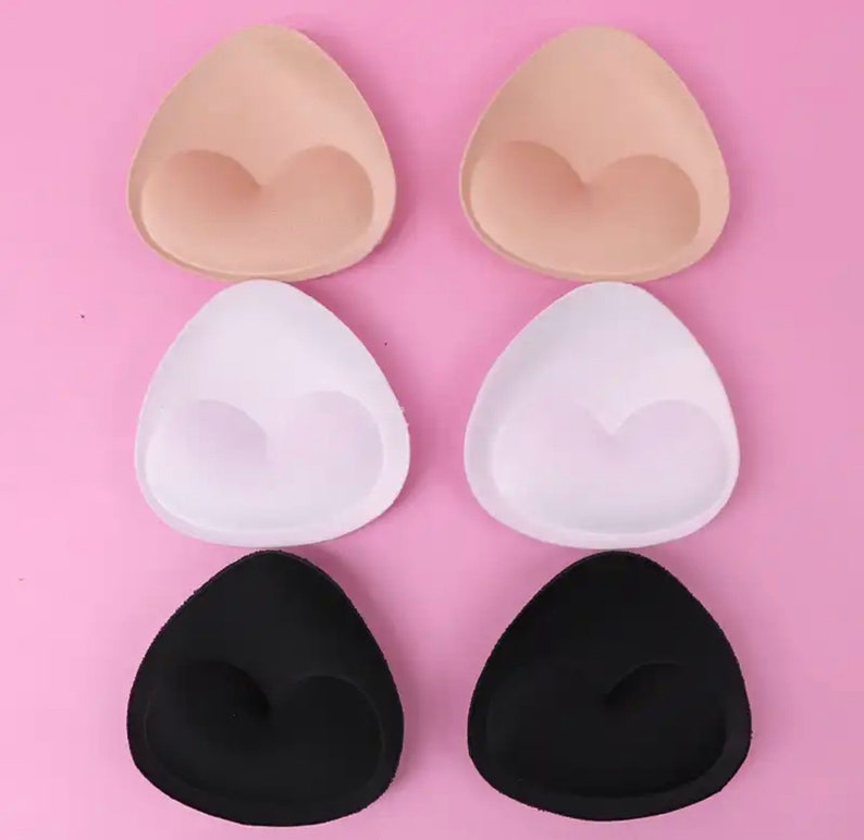 Trans Breast Pads Durable Drag Queens Breast Push Up Breast Enhancer Pads Removeable Bra Padding Inserts Swimsuit Bikini Padding & Bra image 6