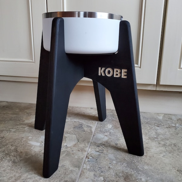 Raised Stand for Yeti Dog Bowl Boomer 8 | Optional Personalized Engraved Name