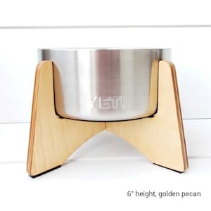 Raised Stand For Yeti Dog Bowl Boomer 4 | Optional Personalized Engraved Name