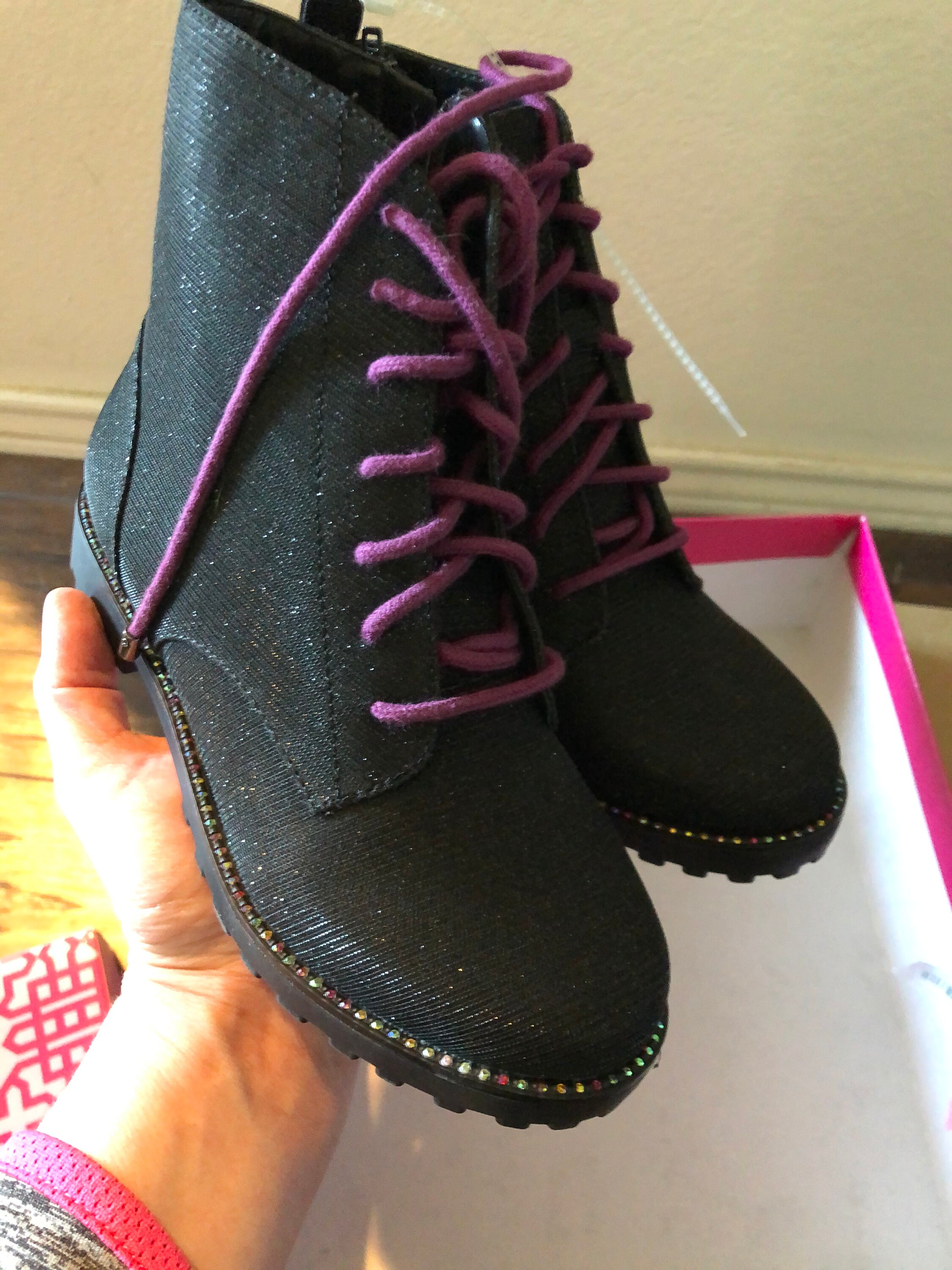 Girls Boots Size 1 Etsy