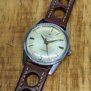 Excellent Vintage 1960s Hamilton All Stainless Steel Automatic