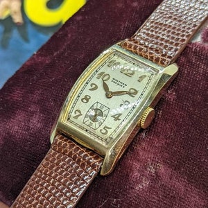 Vintage 1930s-40s 14k Solid Gold Waltham Premier Men's Watch Serviced W/ Warranty!