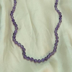 Stunning Vintage Amethyst Beaded Necklace W/ 14k Gold Clasp + FREE US Shipping!