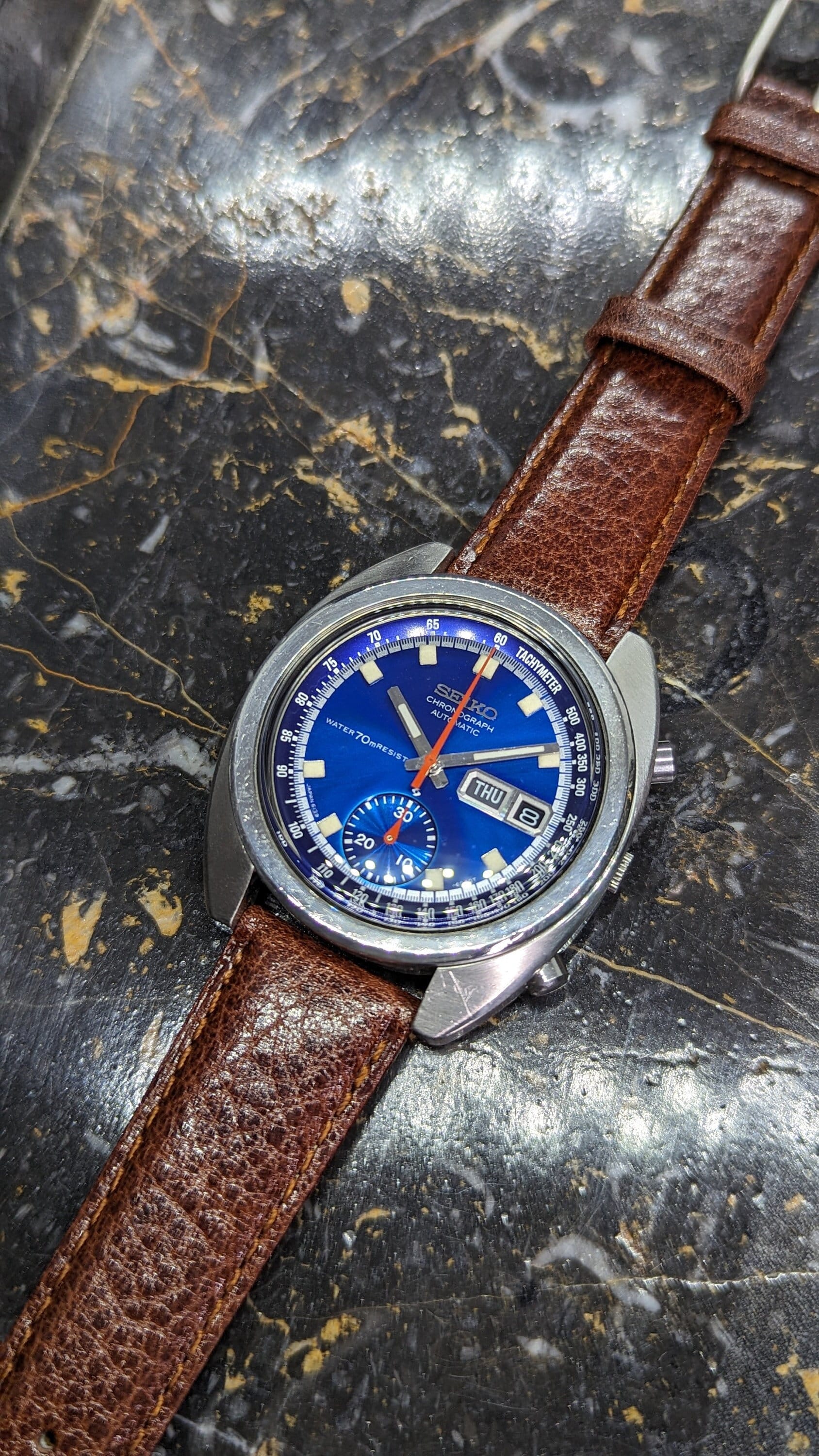 Seiko 6139 blue dial new arrivals