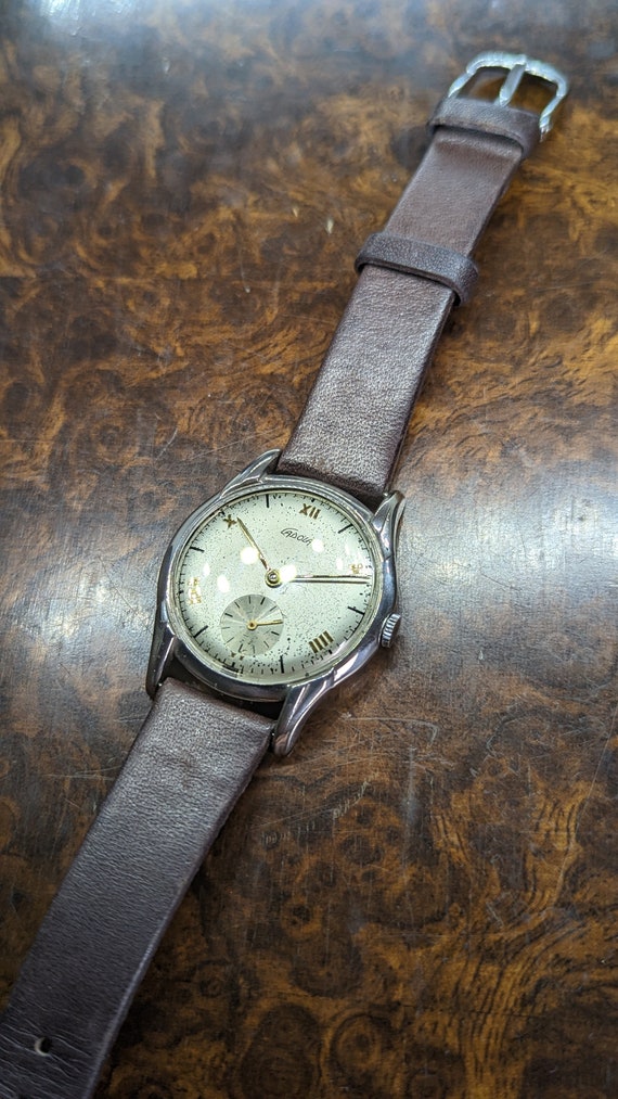 Rare 1950s All Stainless Mid Century Men's Watch … - image 6