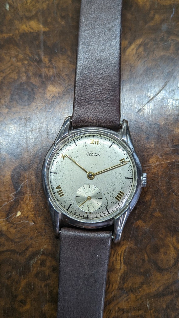 Rare 1950s All Stainless Mid Century Men's Watch … - image 2