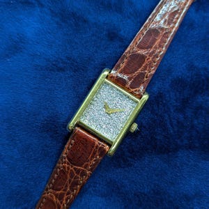 Incredible And Rare Vintage Bueche Girod 18k Gold And Diamond Dial Ladies Watch Serviced W/ Warranty!