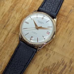 Stunning Vintage 1950s 18K Rose Gold Men&#39;s Watch By Valmon Serviced W/ Warranty!