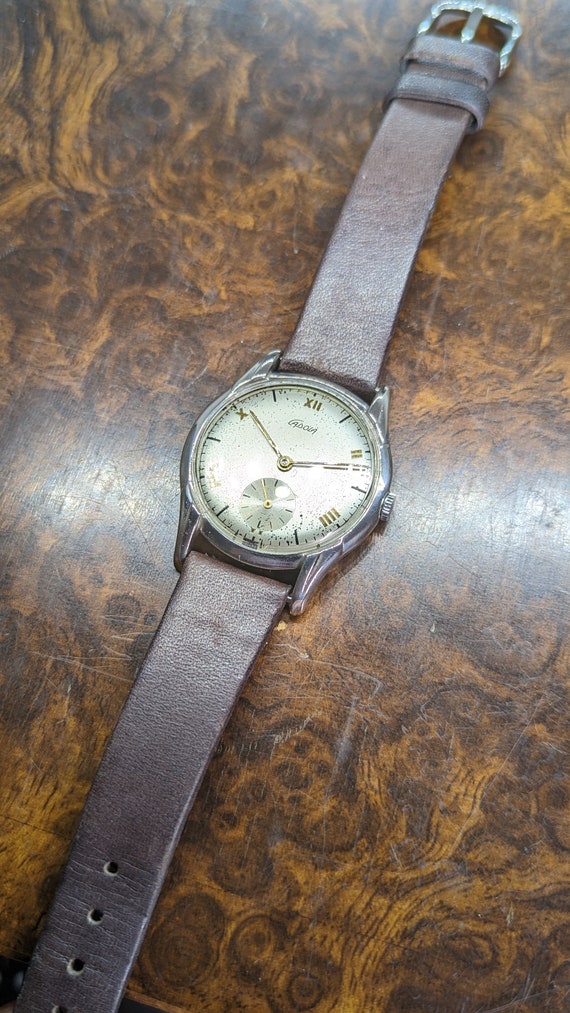 Rare 1950s All Stainless Mid Century Men's Watch … - image 5
