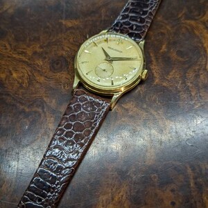 Stunning Vintage 1957 Jaeger Lecoultre 18k Solid Yellow Gold - Etsy