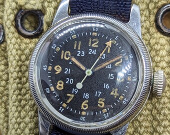 vintage 50s WALTHAM type A-17 アメリカ空軍 時計 Waltham Military Watch 1950s Type A-17 Hand-Wind Used | eBay