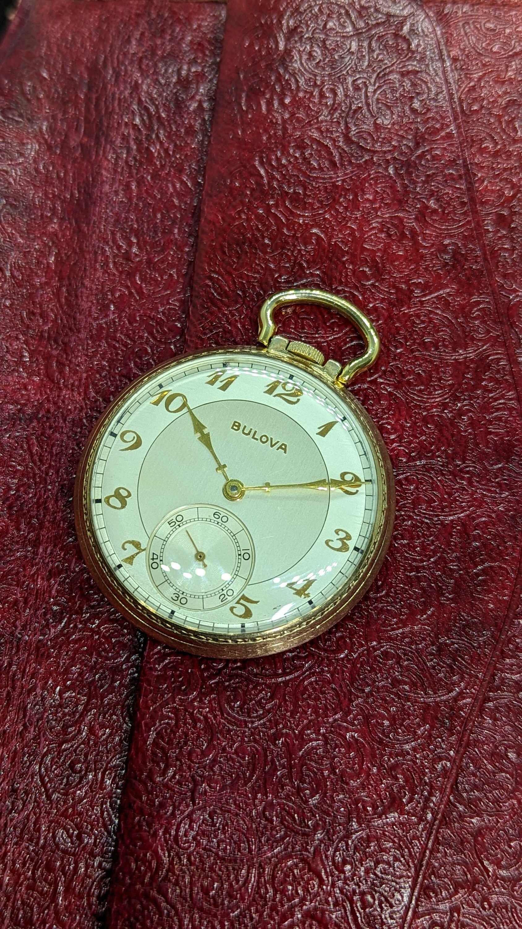 Reloj bulova de bolsillo sales