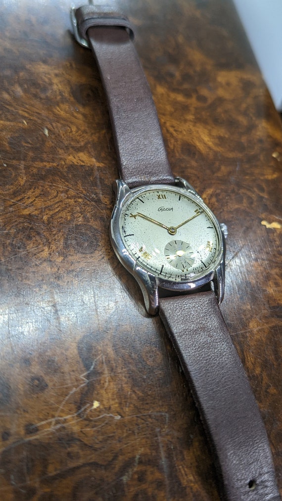 Rare 1950s All Stainless Mid Century Men's Watch … - image 4