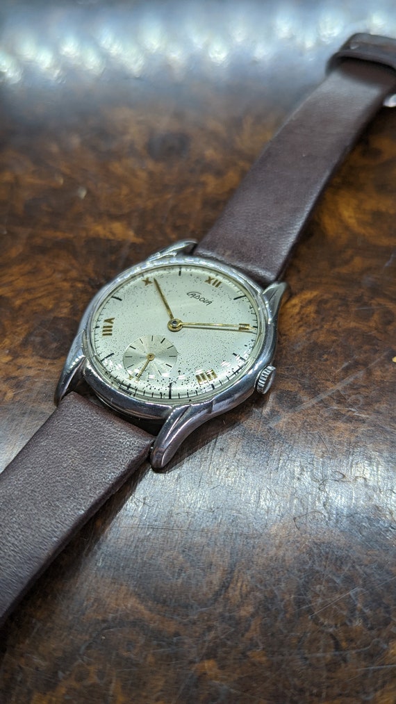 Rare 1950s All Stainless Mid Century Men's Watch … - image 3