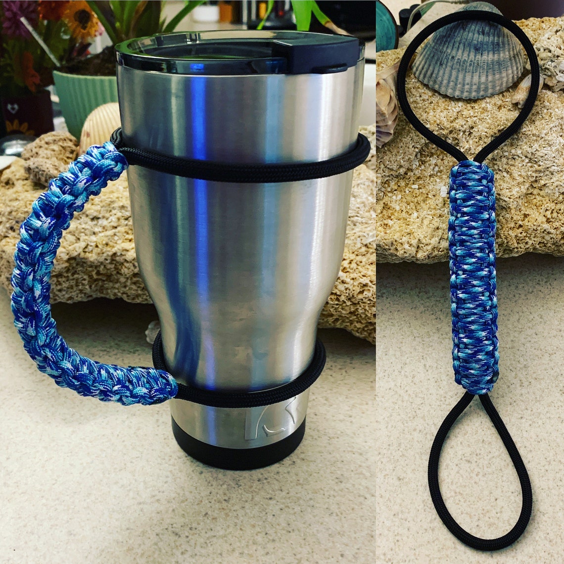 Handmade Paracord Tumbler Handle fits 30oz Tumbler RTIC Etsy