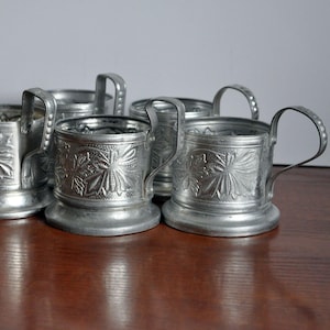 Vintage Tea Glass Holders, 1970s