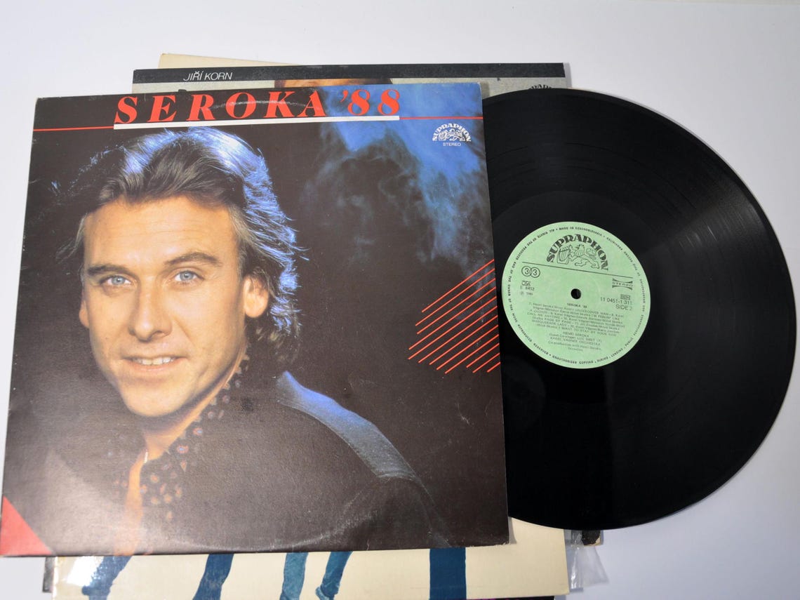 Vintage Czechoslovak Vinyl Record Collection: 1980s Czech Pop Rock, foto 4 de 5