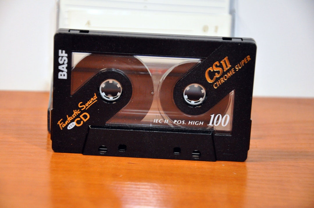 2 Cassettes Audio BASF – C120 Hard Case + LH60 – Vintage Années 70 – Excellent état