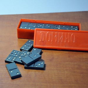 LOUIS VUITTON Travel Domino Set 28 pc. Clear White Monogram case Unused  with box